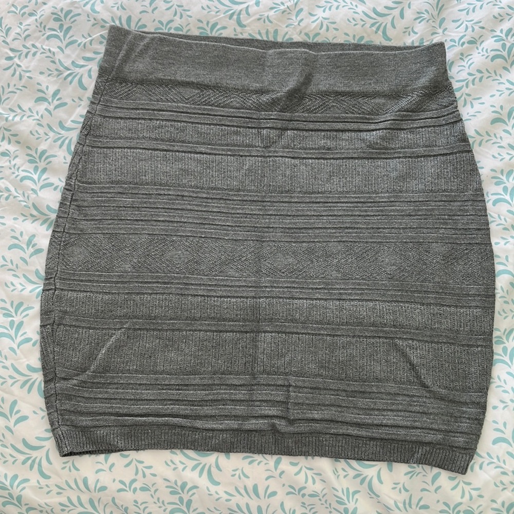 Fabric gray skirt
